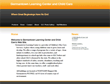 Tablet Screenshot of germantownlearningcenter.com